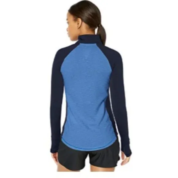 Under Armour Women's Activewear ColdGear Reactor 1/2 Zip Lapis Blue Top Size SM - Picture 3 of 16